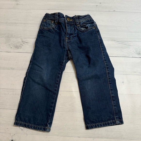 Mini Boden boys plaid lined denim jeans‎ 2 years - Picture 1 of 7